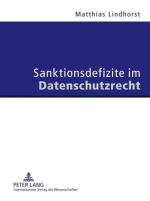 cover image of Sanktionsdefizite im Datenschutzrecht